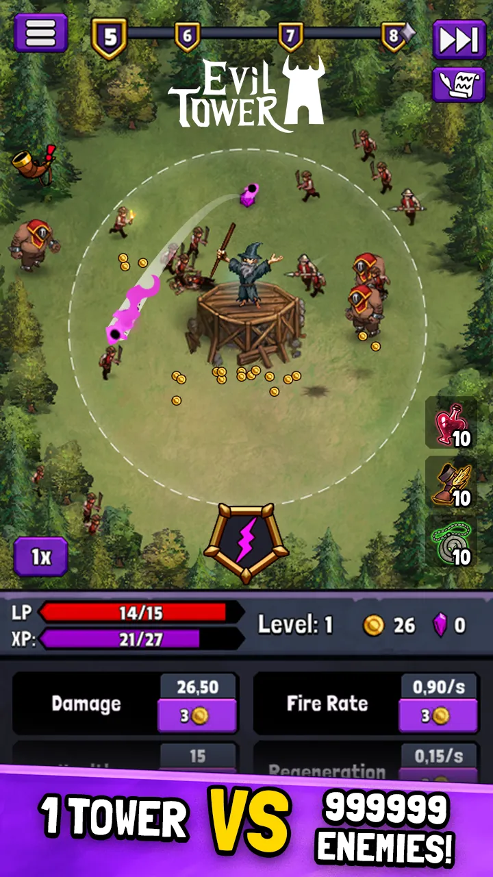 Evil Tower - Idle Defense TD Screenshot 2