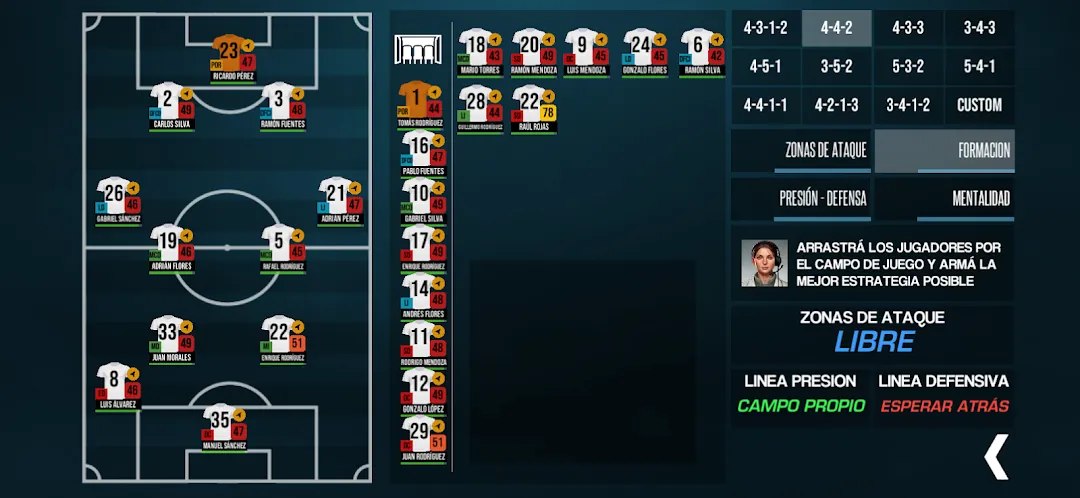 F11 Football Manager Screenshot 2