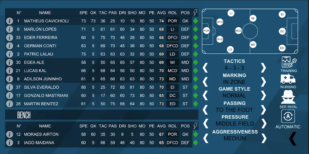 F11 Football Manager Screenshot 7