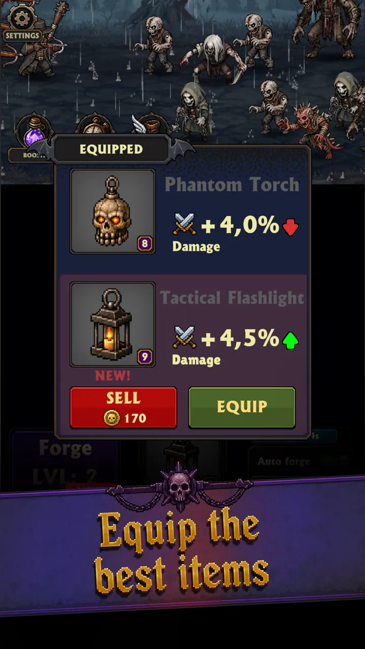 Idle Vampire Hunter: Merge RPG Screenshot 5