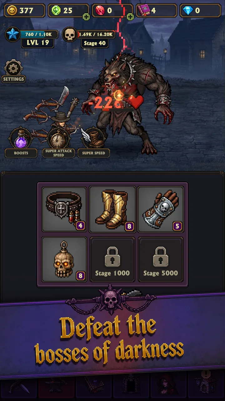 Idle Vampire Hunter: Merge RPG Screenshot 6