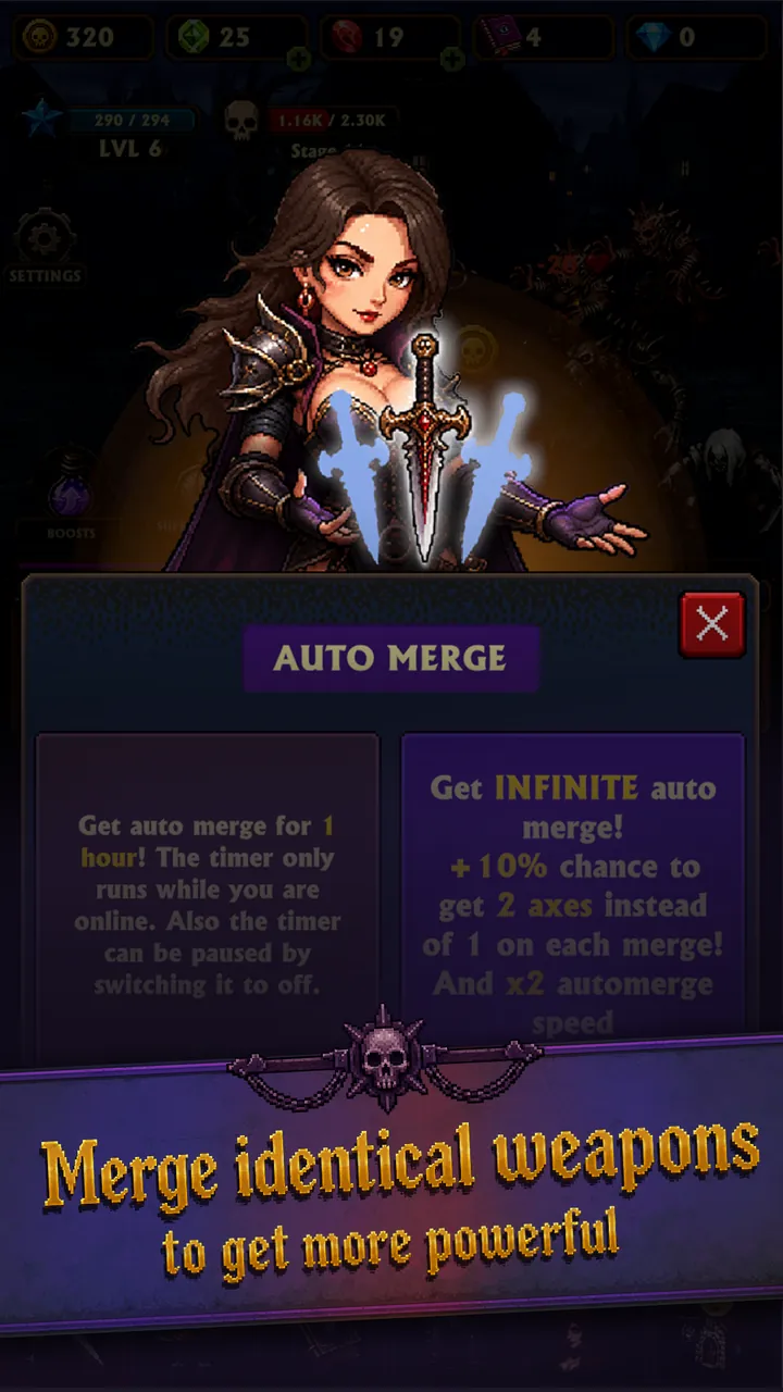 Idle Vampire Hunter: Merge RPG Screenshot 8