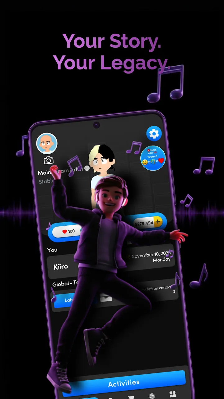 Music Wars: Rockstar & Rap Sim Screenshot 3