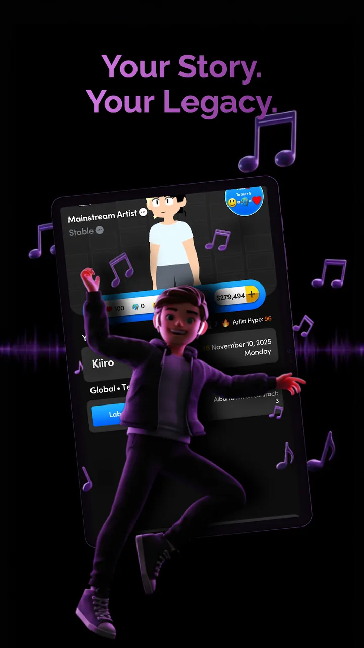 Music Wars: Rockstar & Rap Sim Screenshot 7