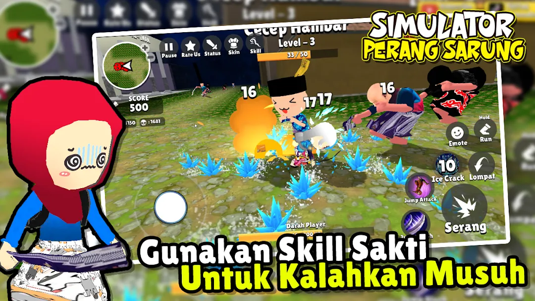 Simulator Perang Sarung 3D Screenshot 3
