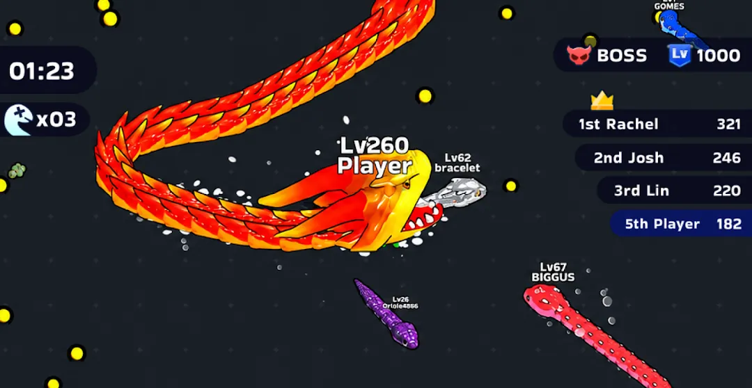 Snake Clash! Screenshot 2