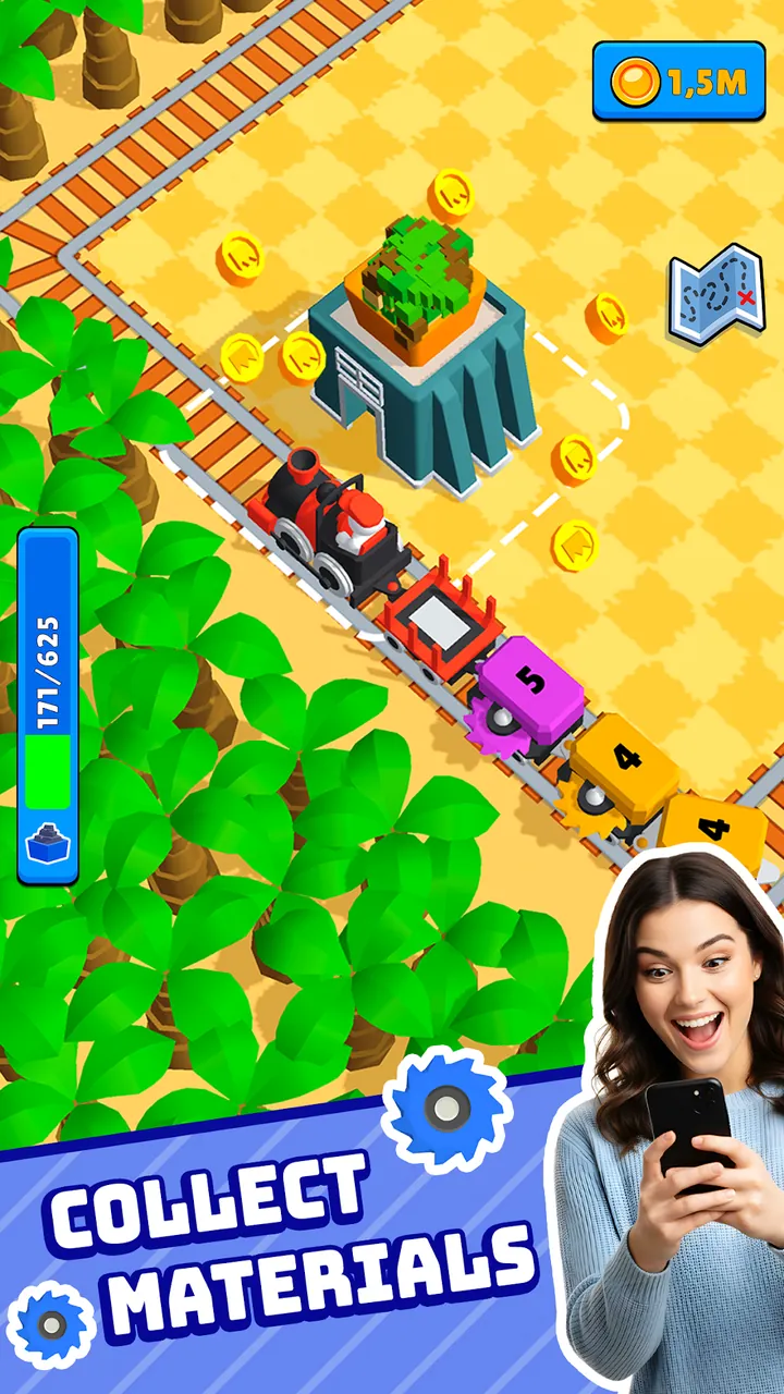 Train Miner: Idle Railway Screenshot 4